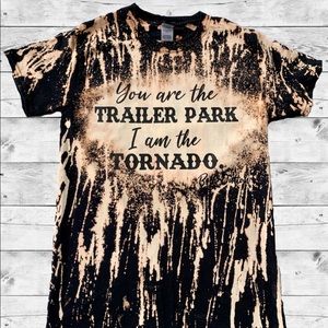 Yellow stone bleached Tee shirts.